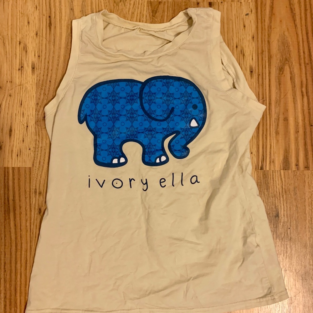 Yellow and Blue Ivory Ella Tank Top